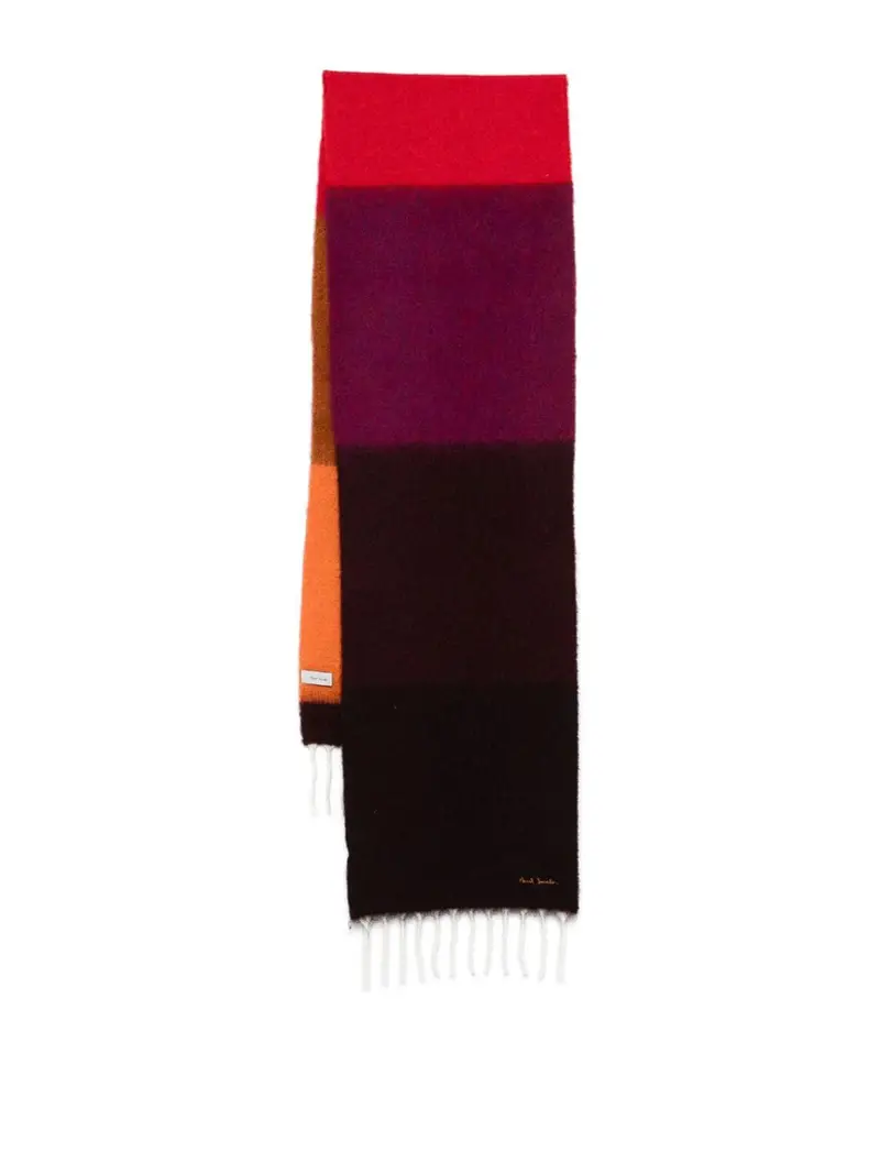 Sciarpa da donna color block Rosso