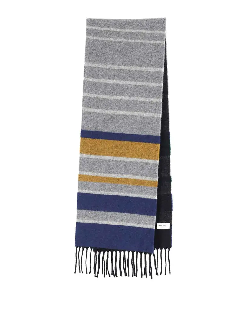 Sciarpa In Lana Merino E Cashmere Multicolore