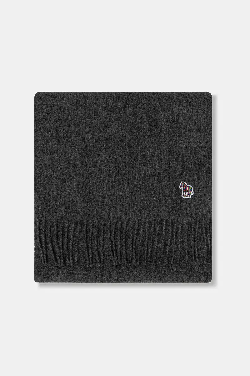 sciarpa in lana uomo colore grigio M1A-150K-PZEBRA miniatura 2