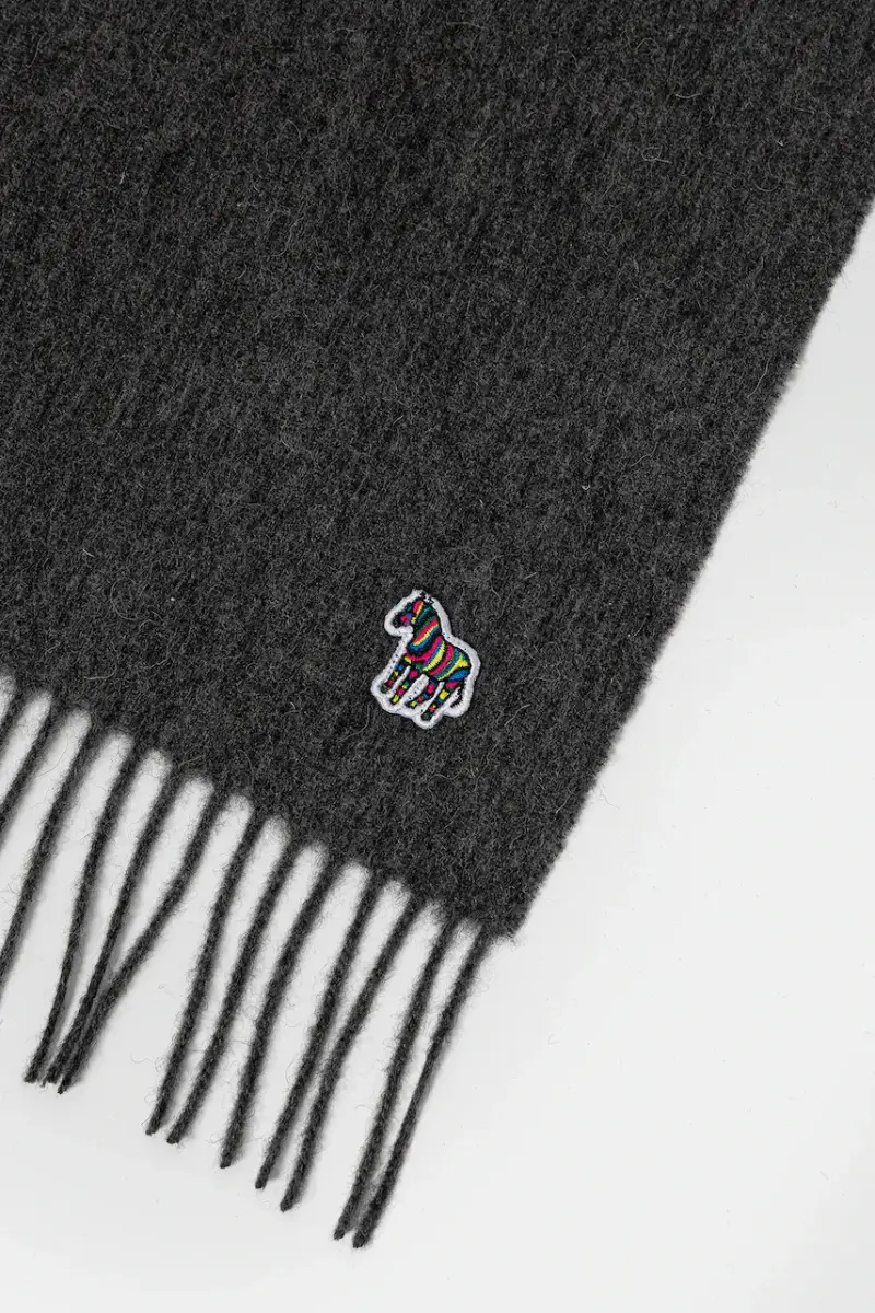 sciarpa in lana uomo colore grigio M1A-150K-PZEBRA miniatura 3