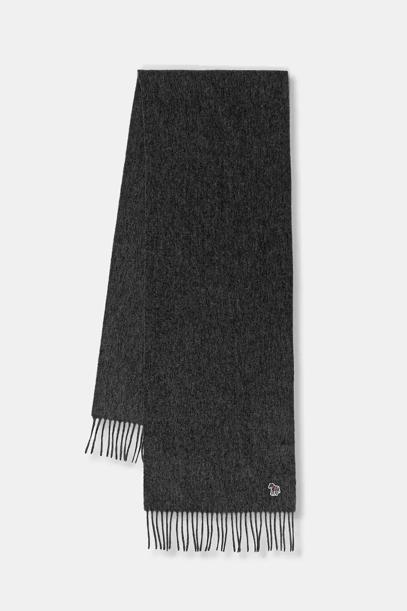 sciarpa in lana uomo colore grigio M1A-150K-PZEBRA