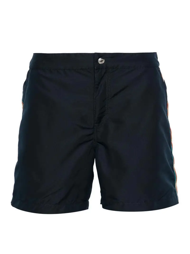 Shorts da bagno a righe distintivi Blu