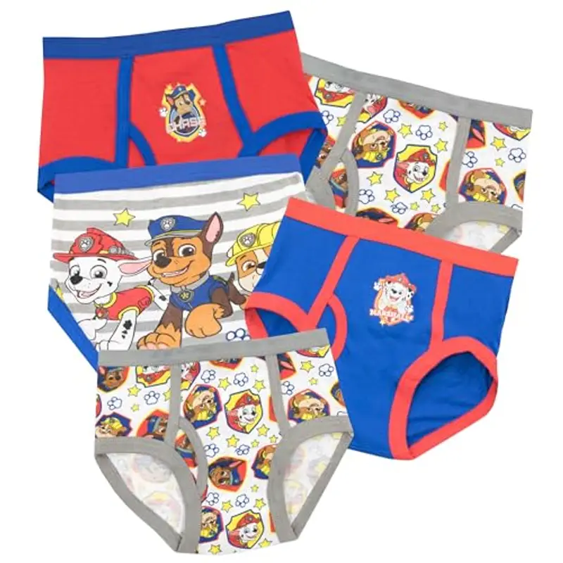 Paw Patrol Biancheria Intima delle Ragazzi La Squadra dei Cuccioli Confezione da 5 - Multicolore - 2 a 3 Anni