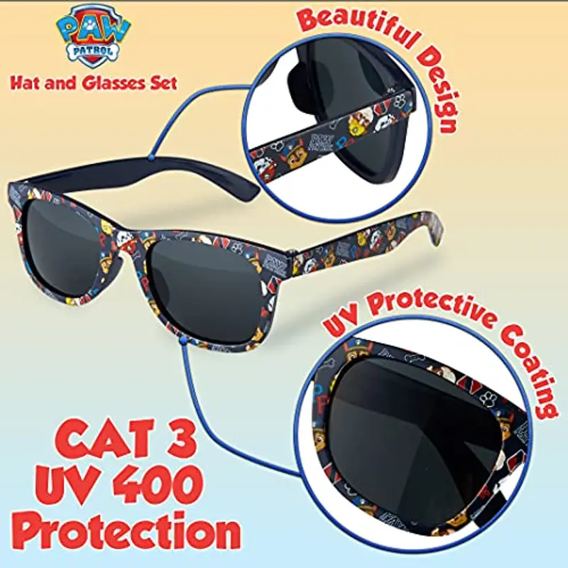 Paw Patrol Cappello Baseball, Cappello Bambino con Visiera e Occhiali da Sole con Protezione UV (Navy) miniatura 3