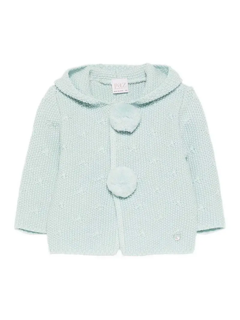 Cappotto Con Pon Pon Verde