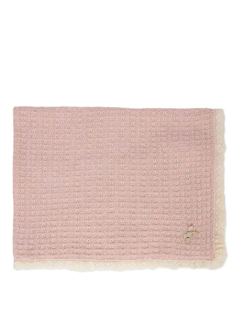 Coperta Con Trama A Rilievo Color Carne E Neutri