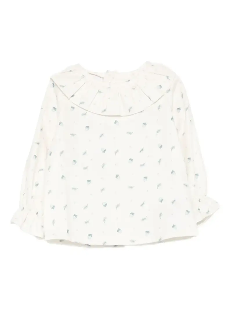 Paz Rodriguez Kids Maglia Avena Bambino in cotone con stampa