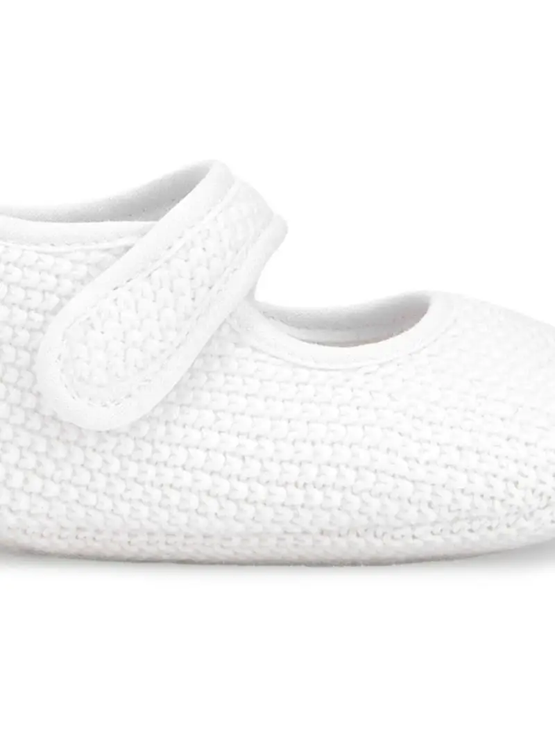 Ballerina in maglia bianca Bianco miniatura 3