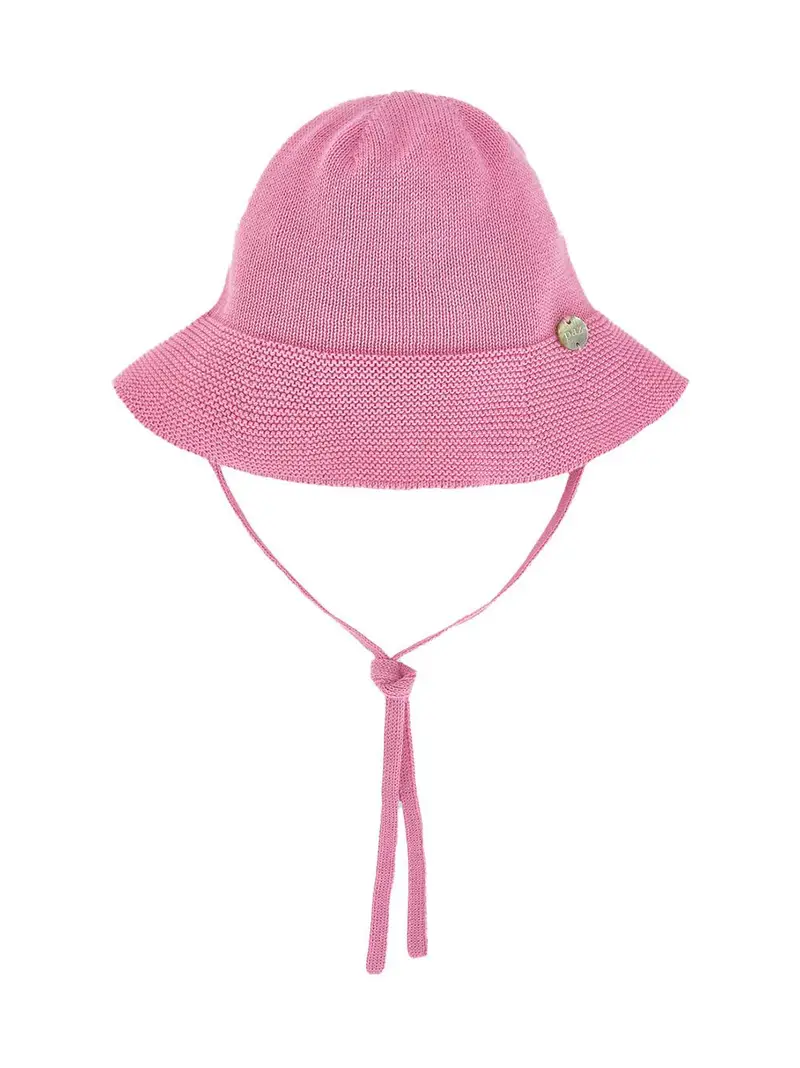 Cappello a pescatore in maglia fucsia