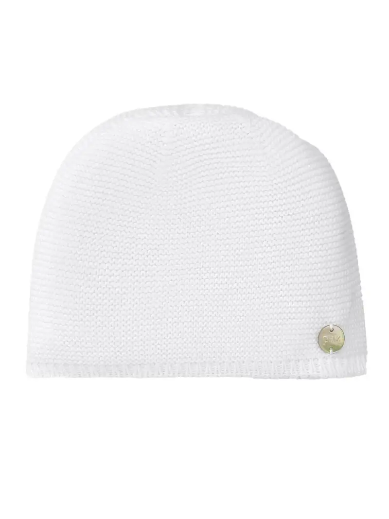Cappello in maglia bianco