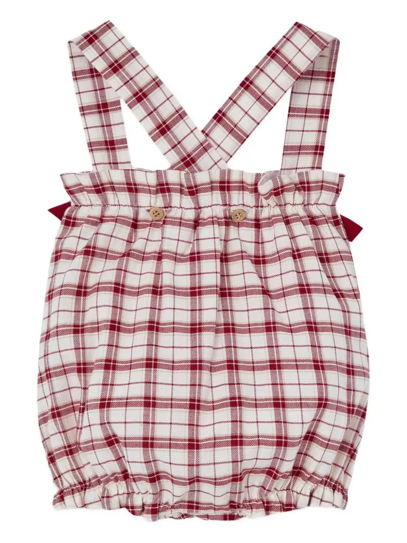 Set a quadri panna con colletto decorato miniatura 2