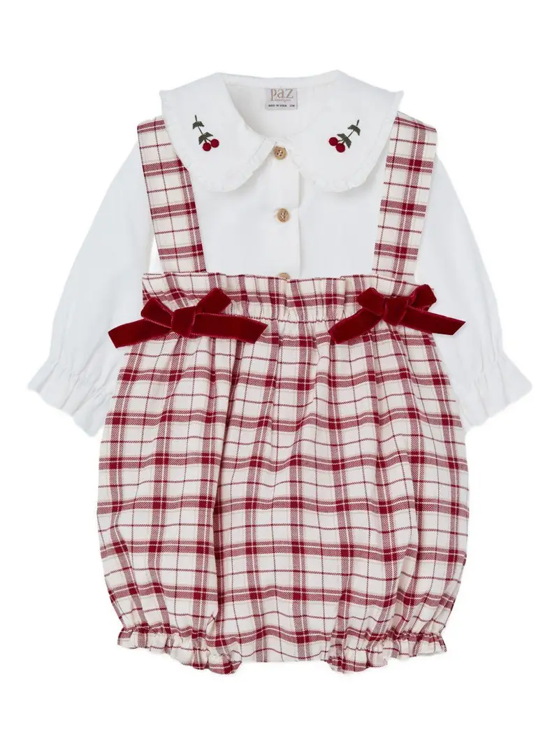 Set a quadri panna con colletto decorato miniatura 3