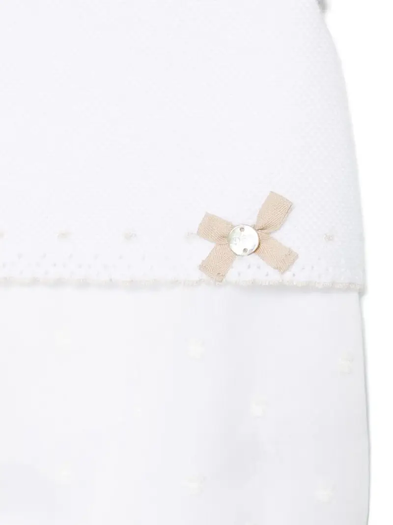 Tutina bianca in maglia Bianco miniatura 2