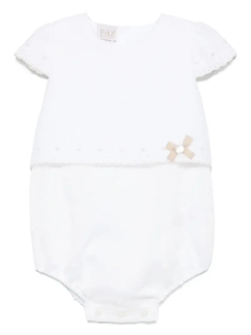 Tutina bianca in maglia Bianco