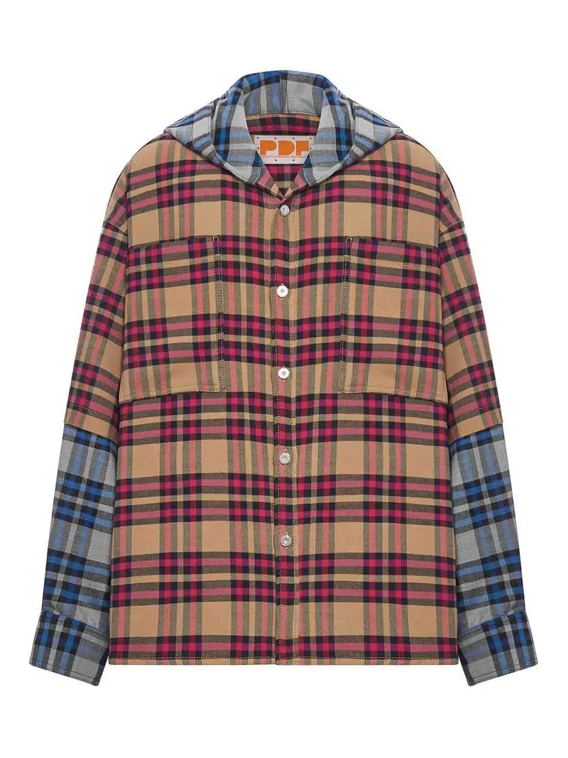 Felpa con cappuccio in misto lana Raf Multicolore