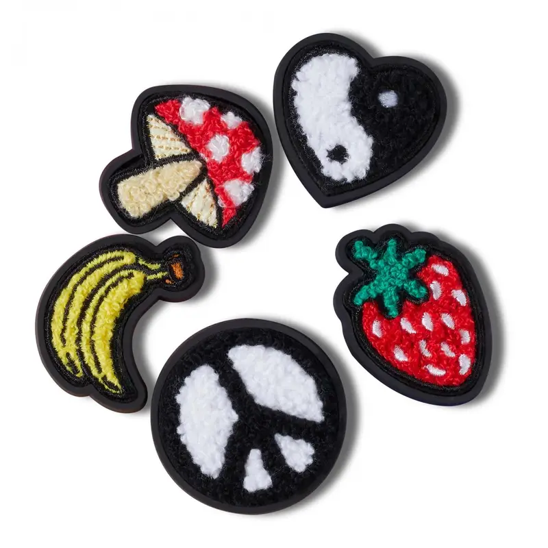 Peace & love tufted patch 5 pack