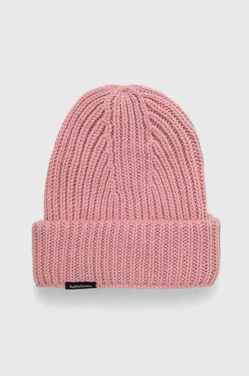 berretto in lana Rosa