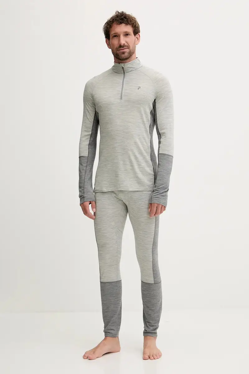 camicetta a maniche lunghe funzionale con lana Magic colore grigio G80934 miniatura 2