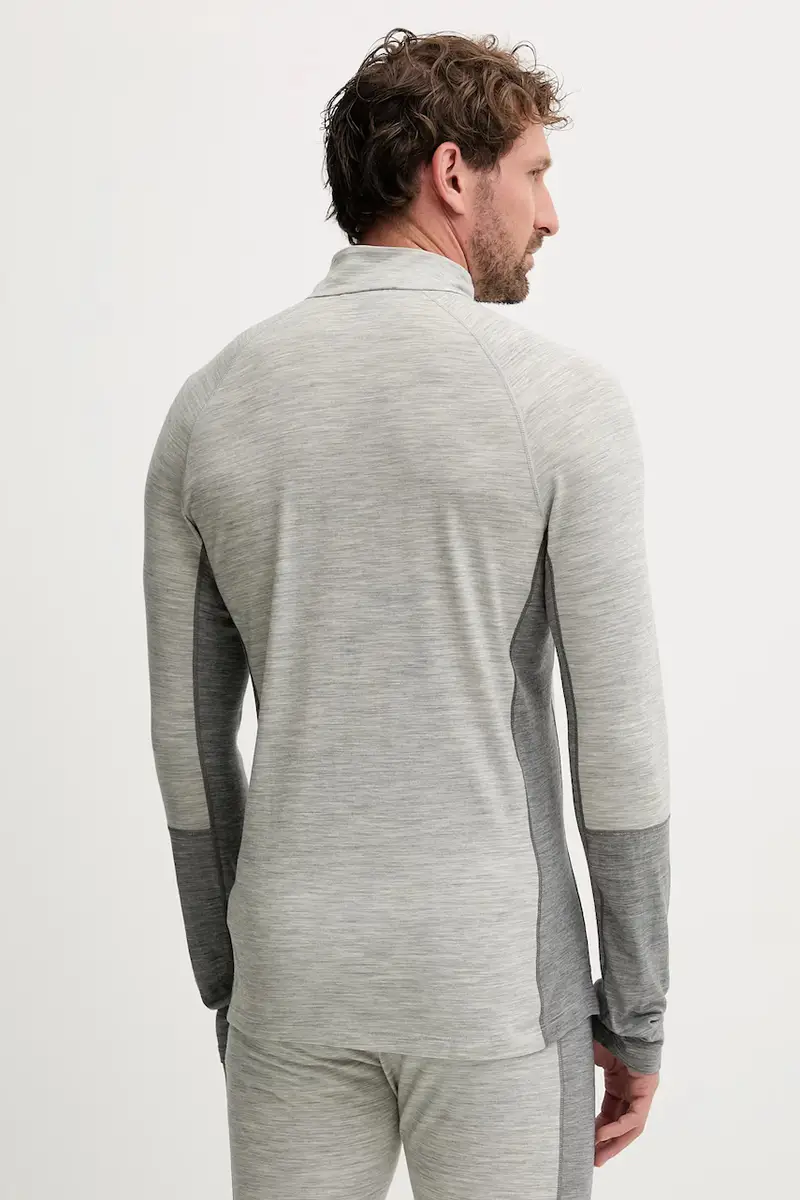 camicetta a maniche lunghe funzionale con lana Magic colore grigio G80934 miniatura 3