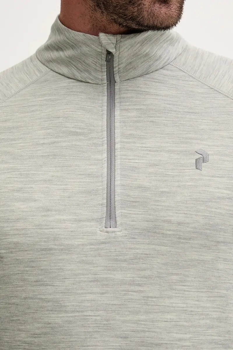 camicetta a maniche lunghe funzionale con lana Magic colore grigio G80934 miniatura 5