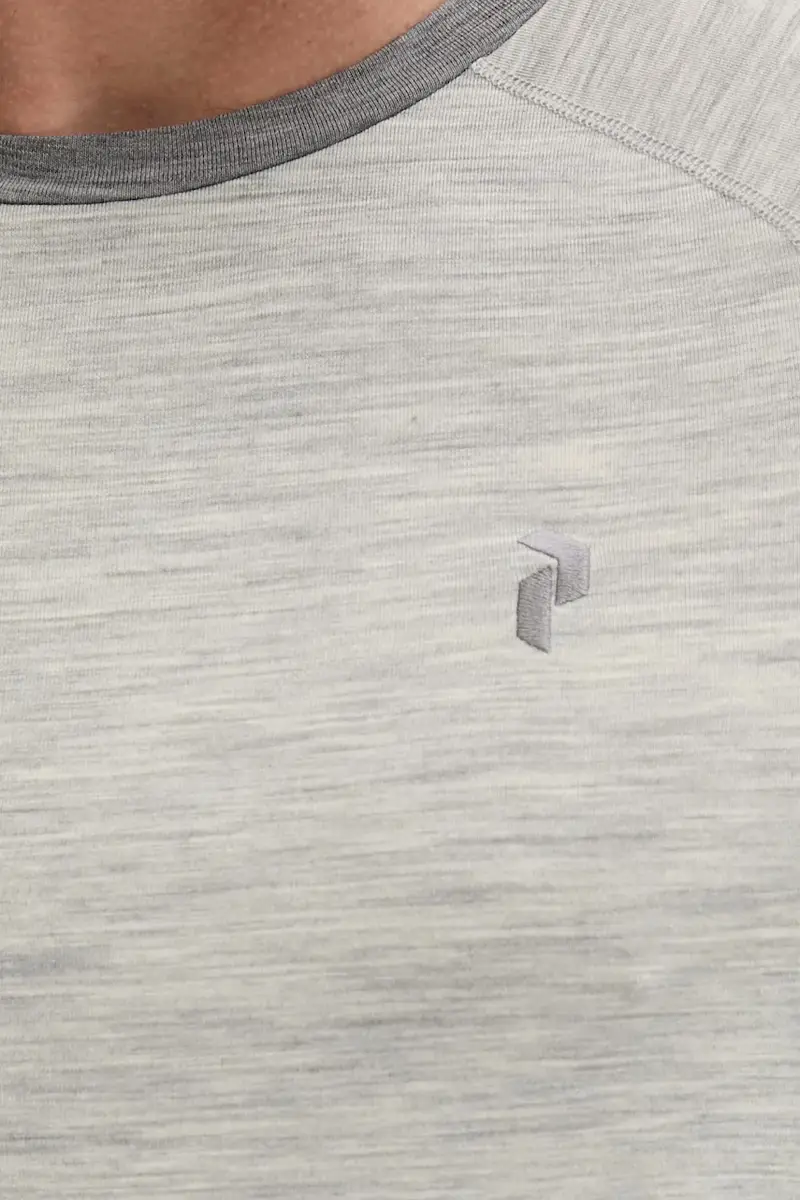 camicetta a maniche lunghe funzionale con lana Magic colore grigio G80935 miniatura 5