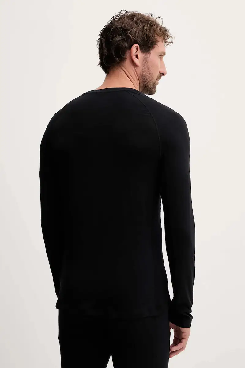 camicetta a maniche lunghe funzionale con lana Magic colore nero G80935 miniatura 3