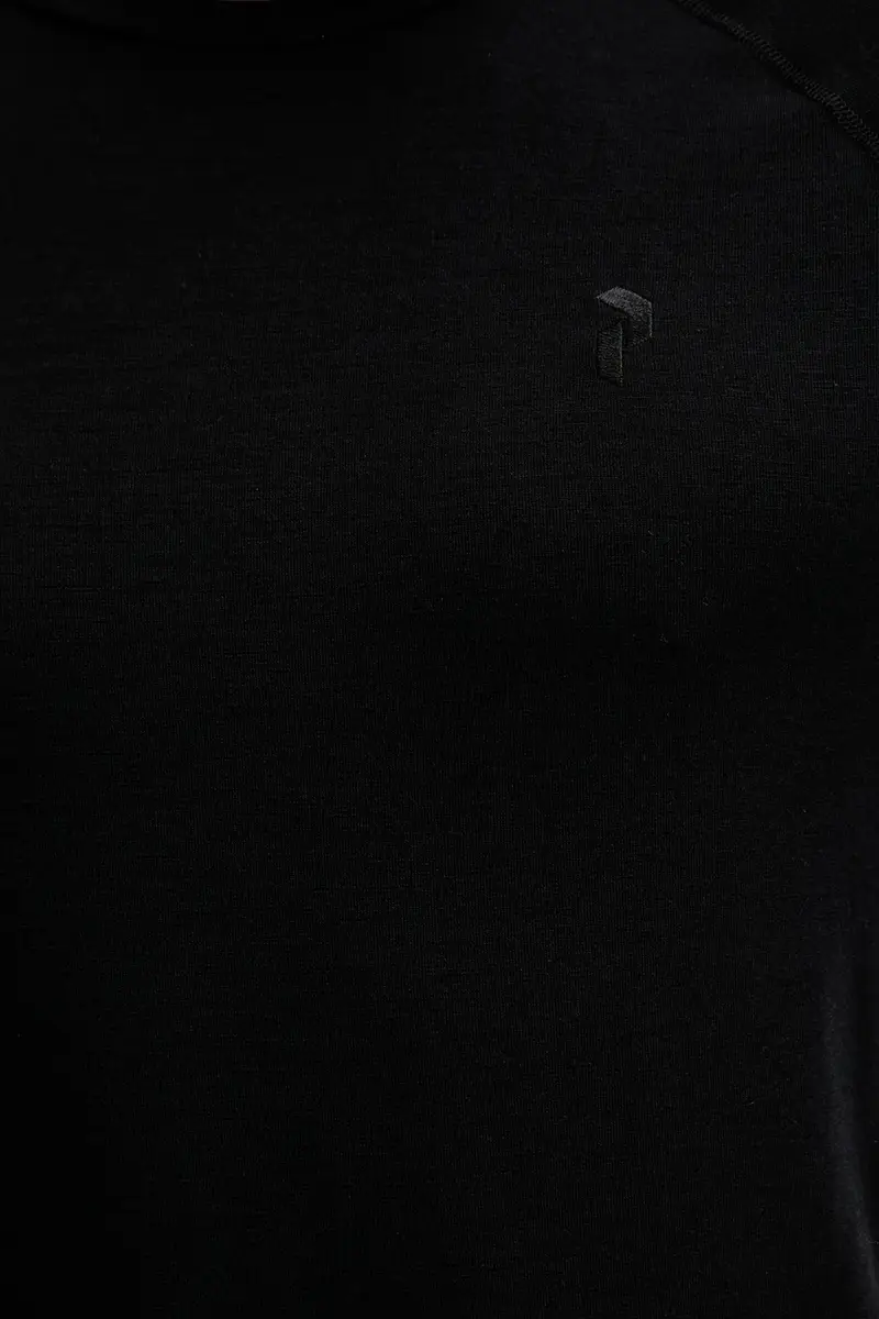 camicetta a maniche lunghe funzionale con lana Magic colore nero G80935 miniatura 5