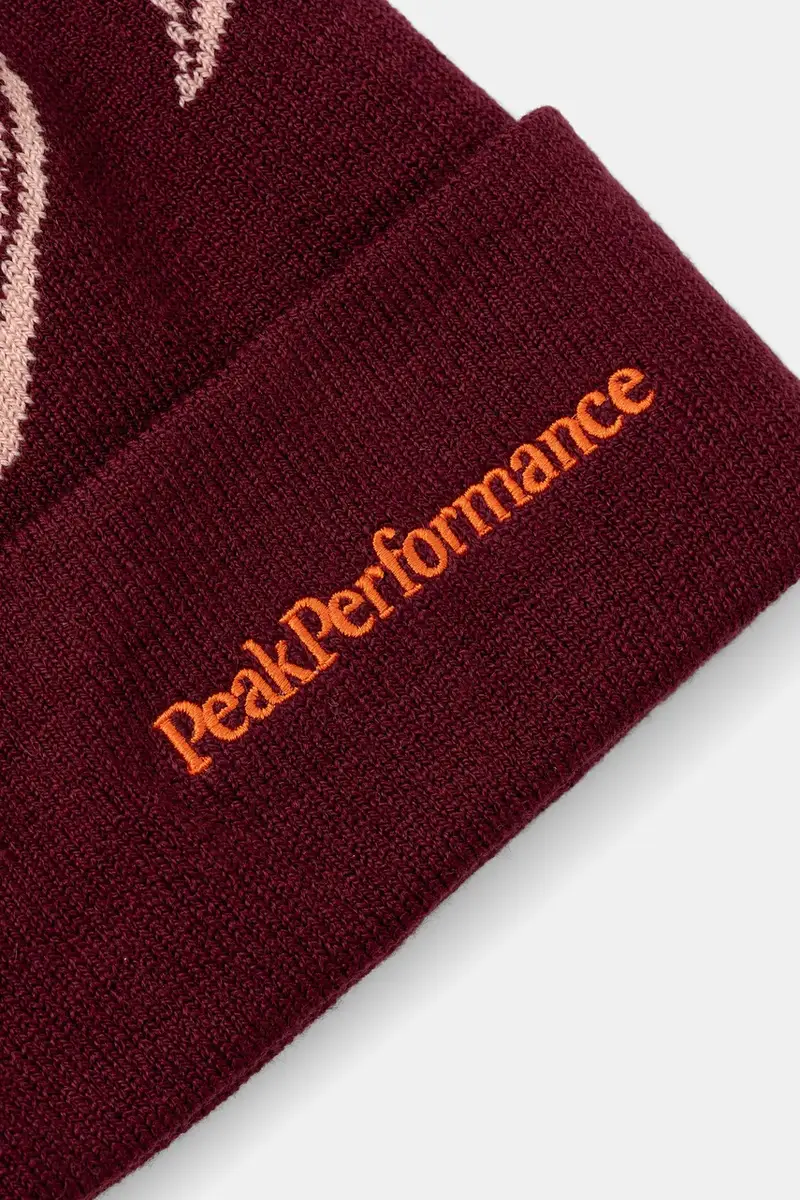 cappello con lana colore granata G79880 miniatura 2