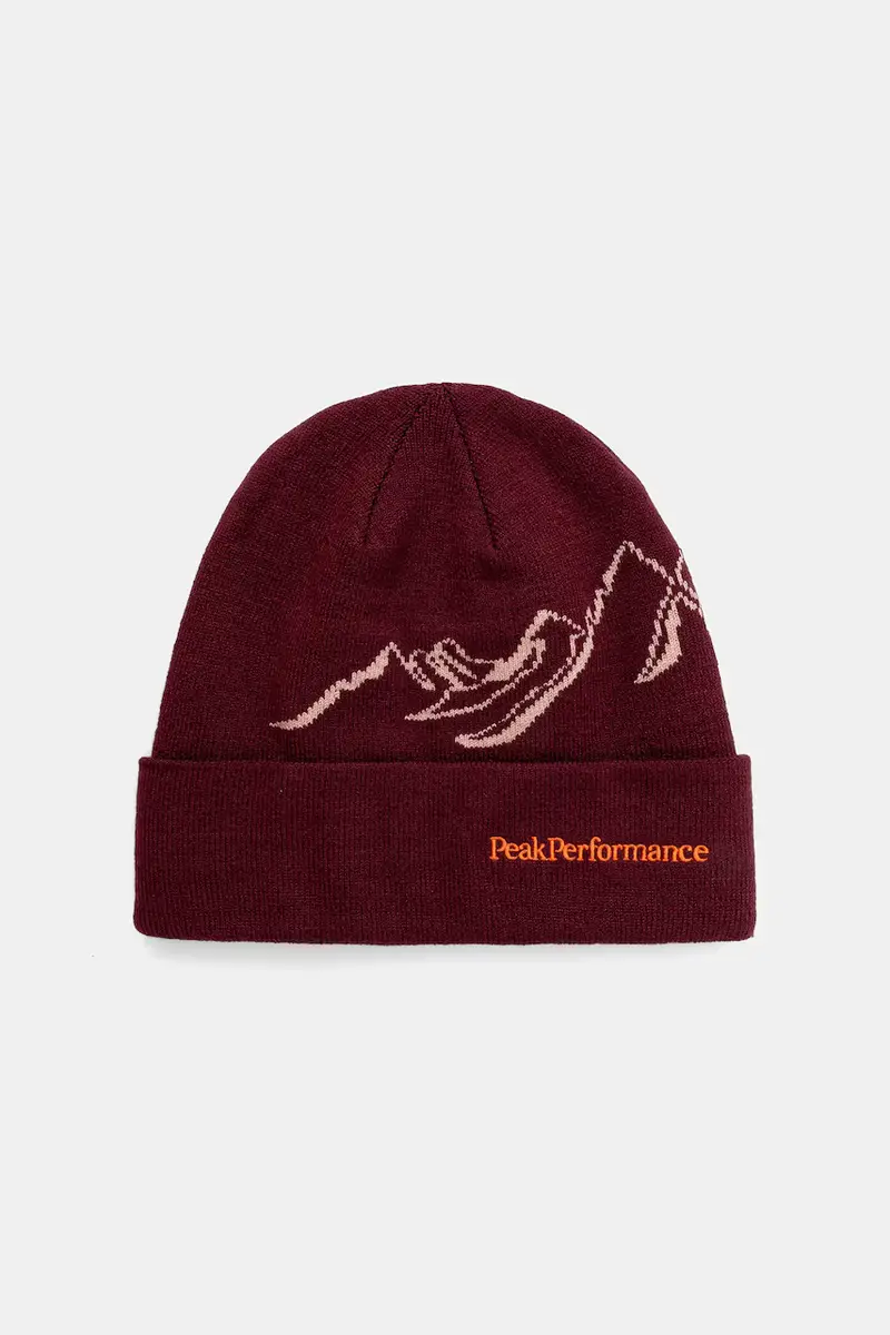 cappello con lana colore granata G79880