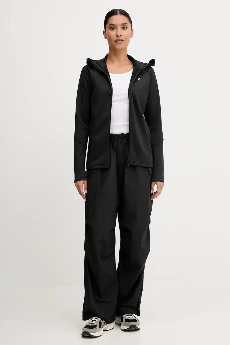 felpa Rider donna colore nero con cappuccio G80574 miniatura 2