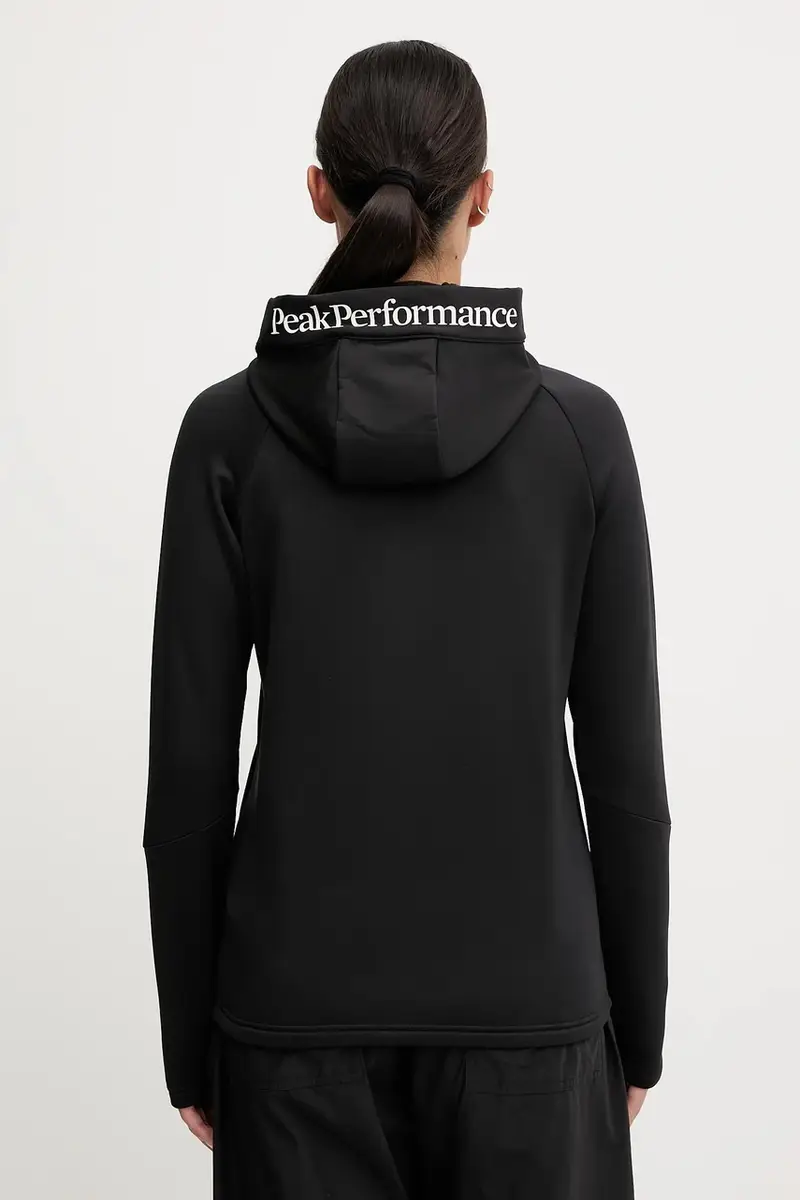 felpa Rider donna colore nero con cappuccio G80574 miniatura 3