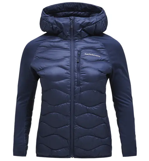 Helium Down Hybrid Hood W - giacca ibrida - donna Blue