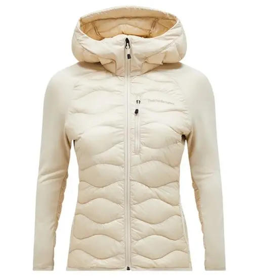 Helium Down Hybrid Hood W - giacca ibrida - donna Light Brown