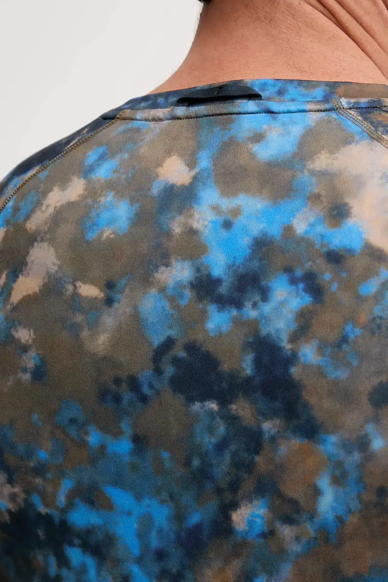 longsleeve funzionale AOP Blu miniatura 5