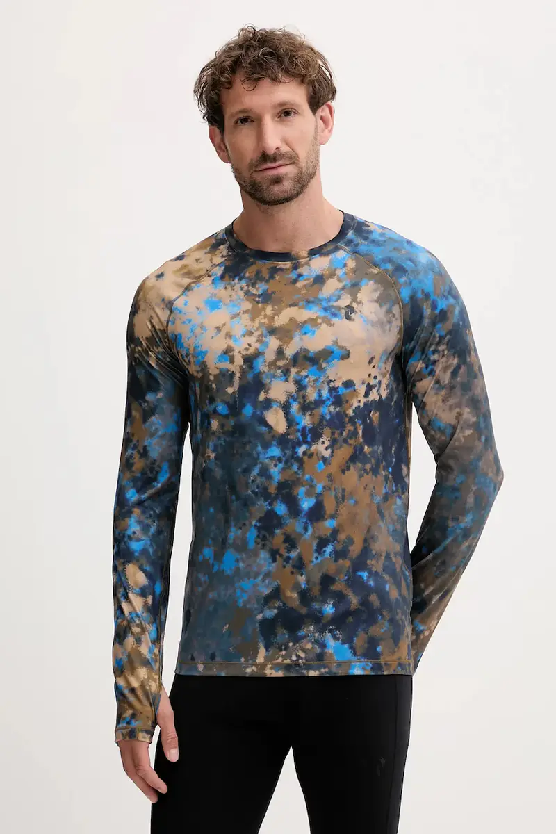 longsleeve funzionale AOP Blu
