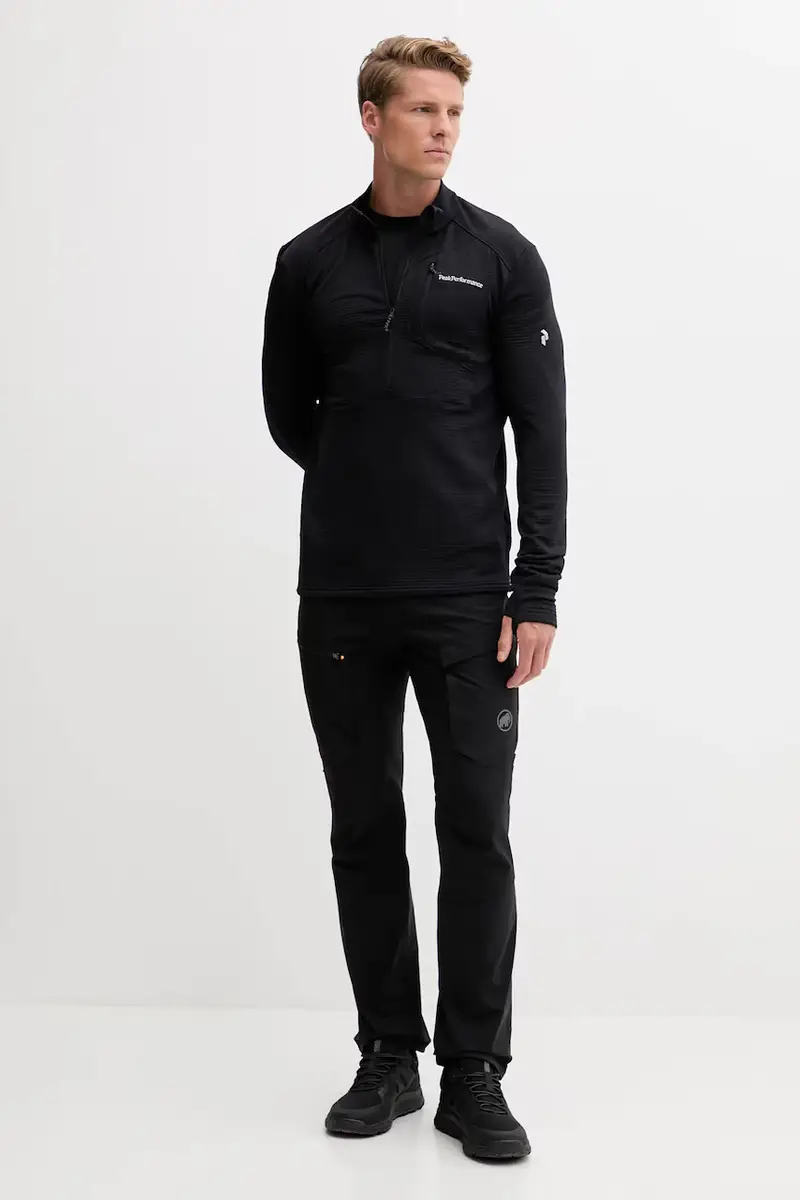 longsleeve sportivo colore nero G80182 miniatura 2