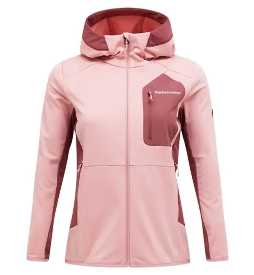Utility Light Zip Hood W - giacca in pile - donna Pink