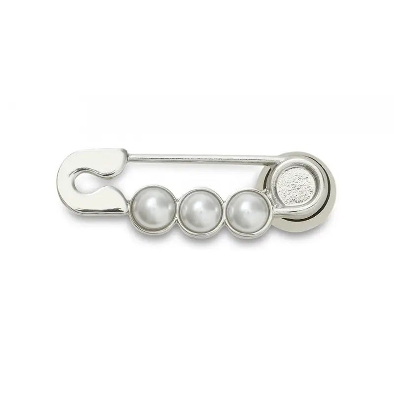 Pearl safety pin
