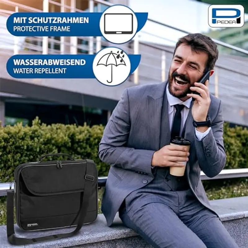 PEDEA borsa per PC portatile "Fair" Borsa per notebook fino a 15, 6 pollici (39, 6 cm) borsa con tracolla, incluso miniatura 2