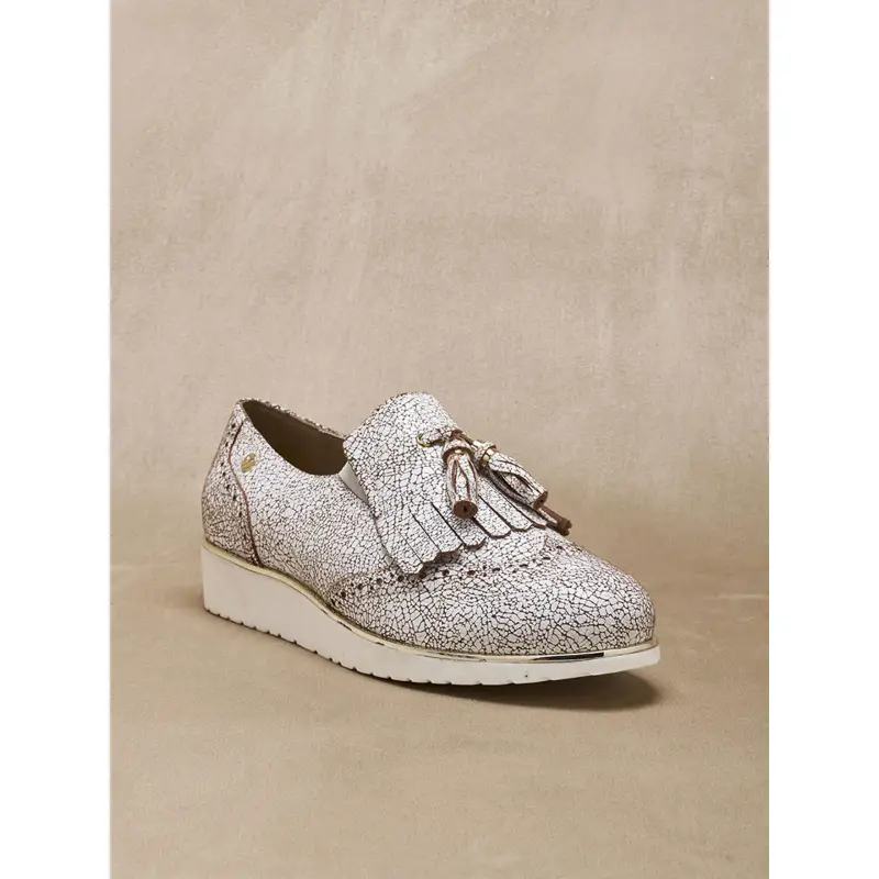 Mocassini con nappine e elastico ai lati donna Pédiconfort