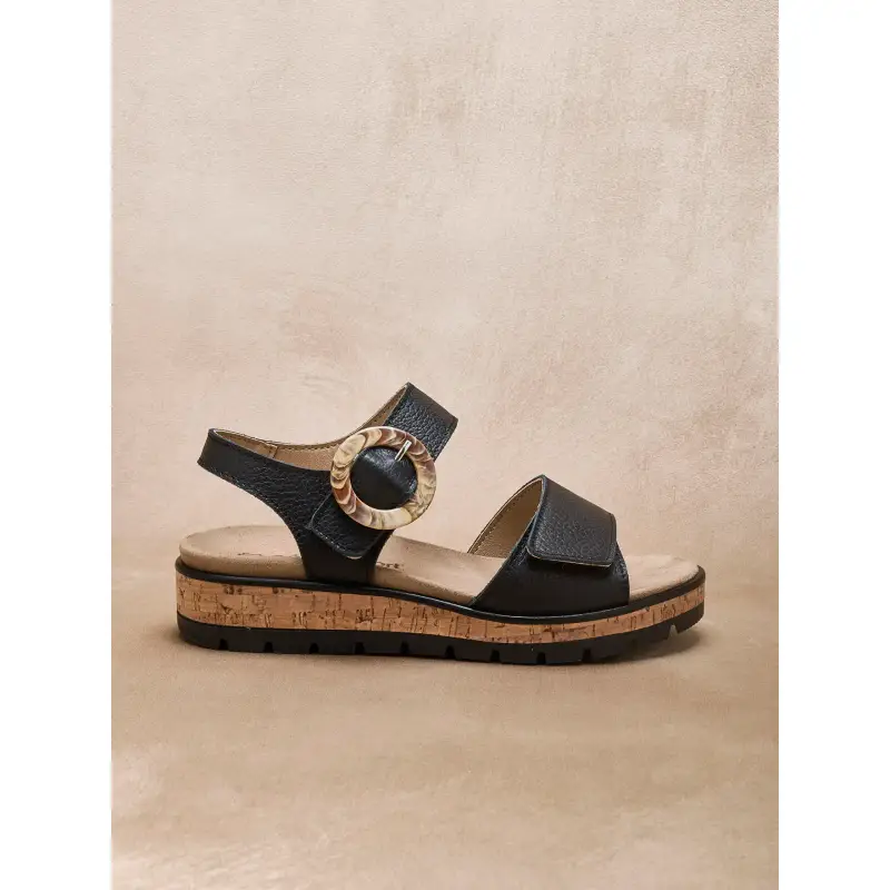 Sandali con strap a suola removibile donna Pédiconfort