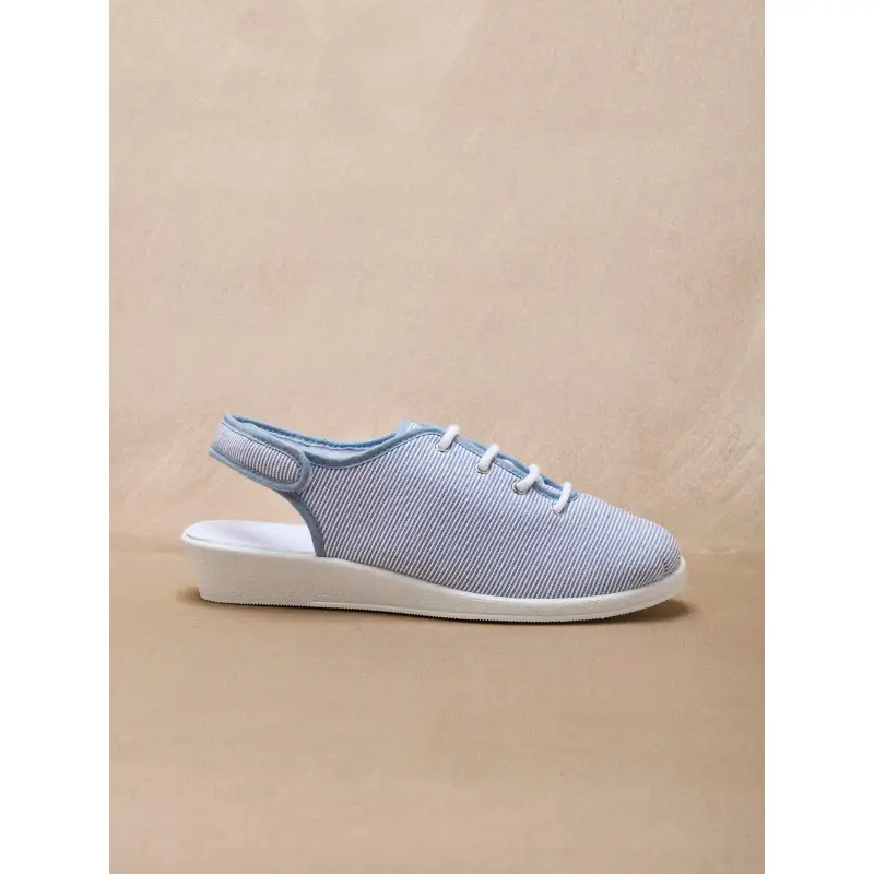 Sandali in tela a apertura totale donna Pédiconfort