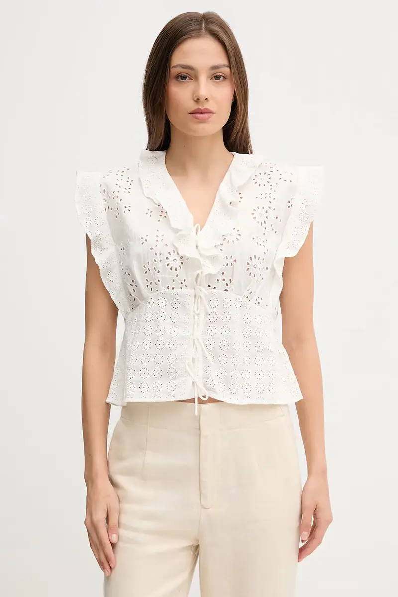 camicetta in cotone donna colore bianco 7659080