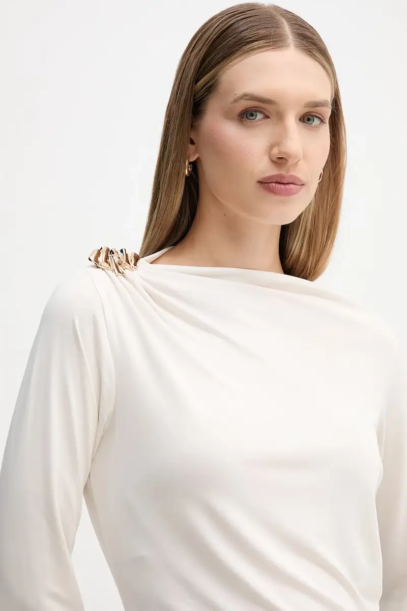 camicia a maniche lunghe colore beige 8622514 miniatura 4