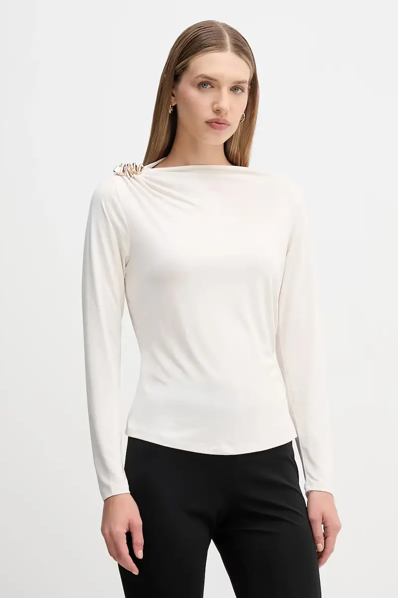 camicia a maniche lunghe colore beige 8622514