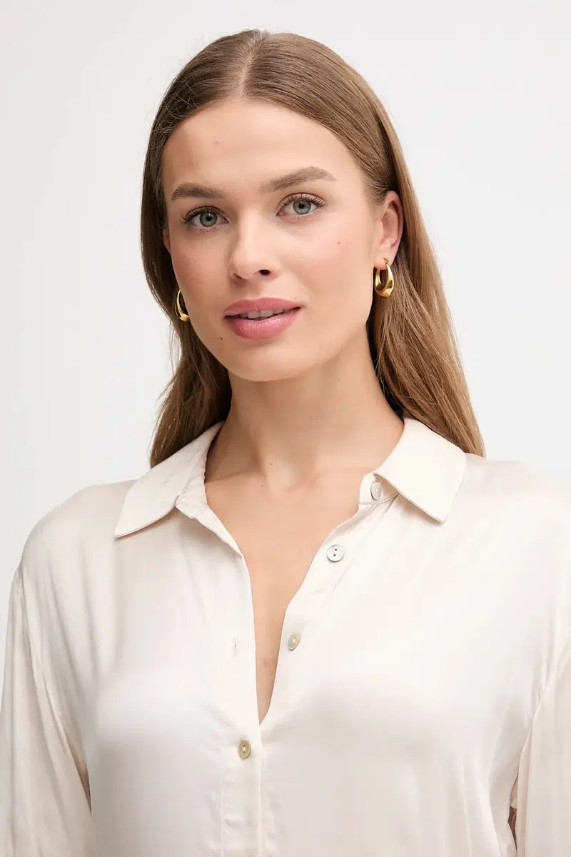 camicia donna colore grigio 6632950 Beige miniatura 4