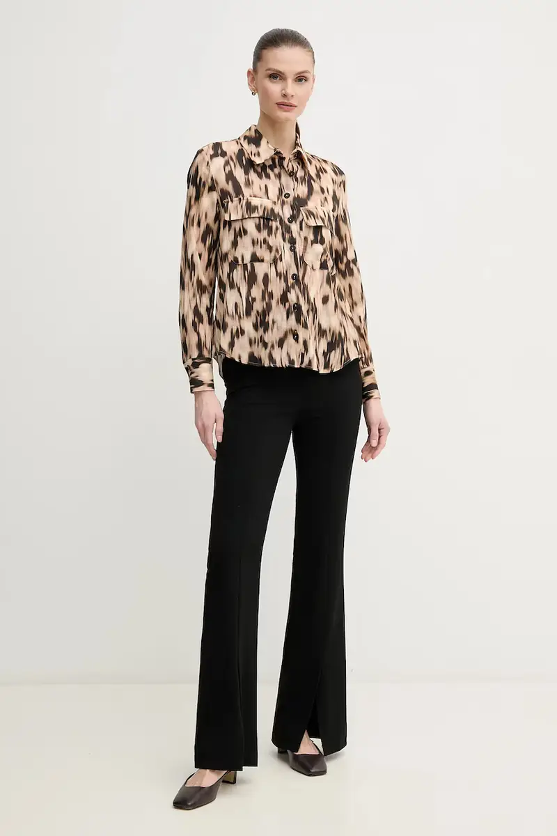 camicia in cotone donna colore beige 6639072 miniatura 2