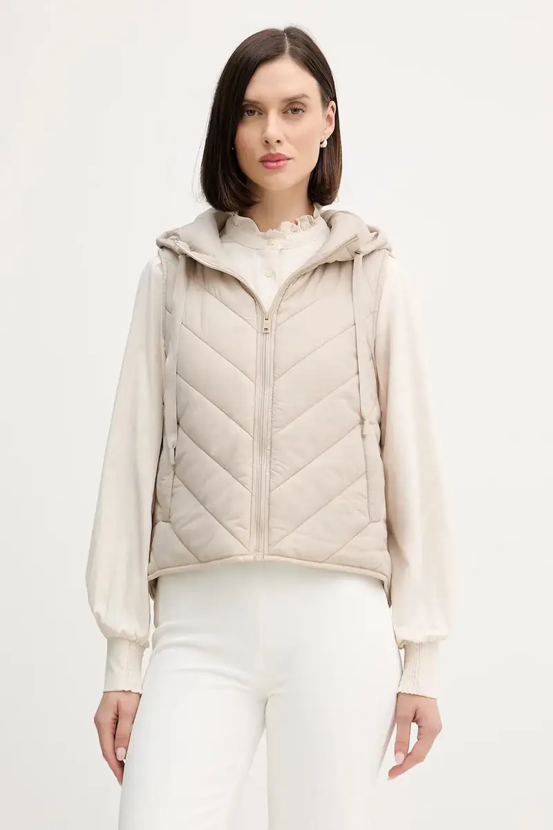 cappotto con lana Beige miniatura 4