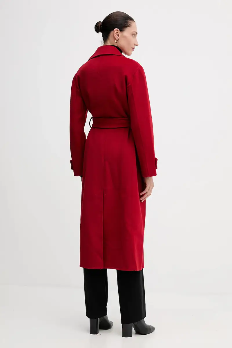 cappotto con lana colore rosso 7522237 miniatura 3