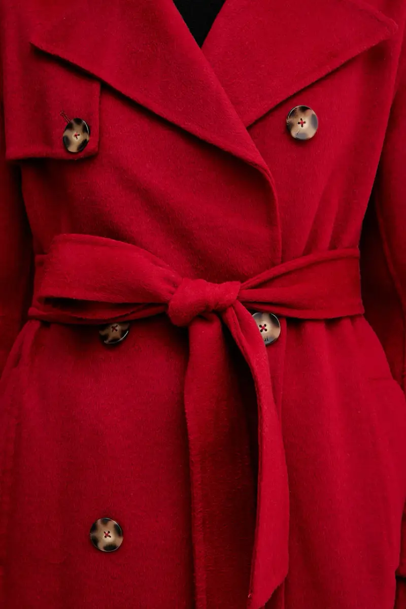 cappotto con lana colore rosso 7522237 miniatura 5